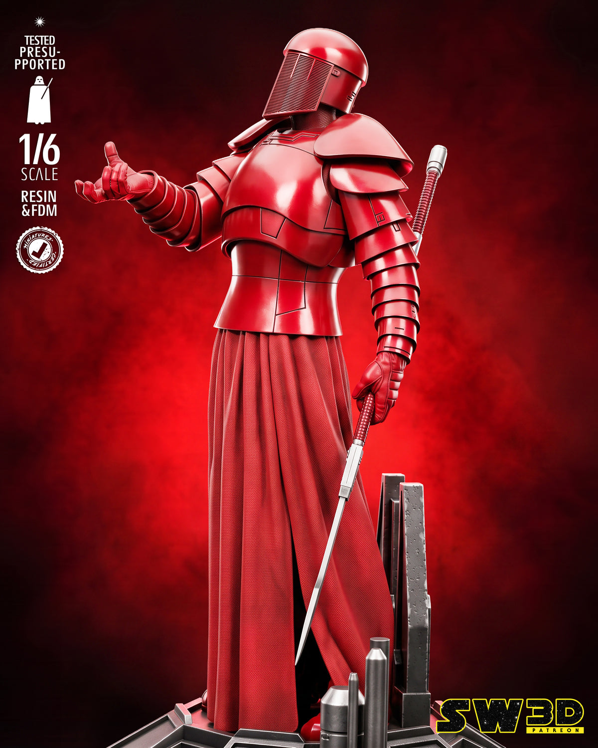 Praetorian Guard Sculpture (75mm to 500mm) - Unassembled/Unpainted/3D Print