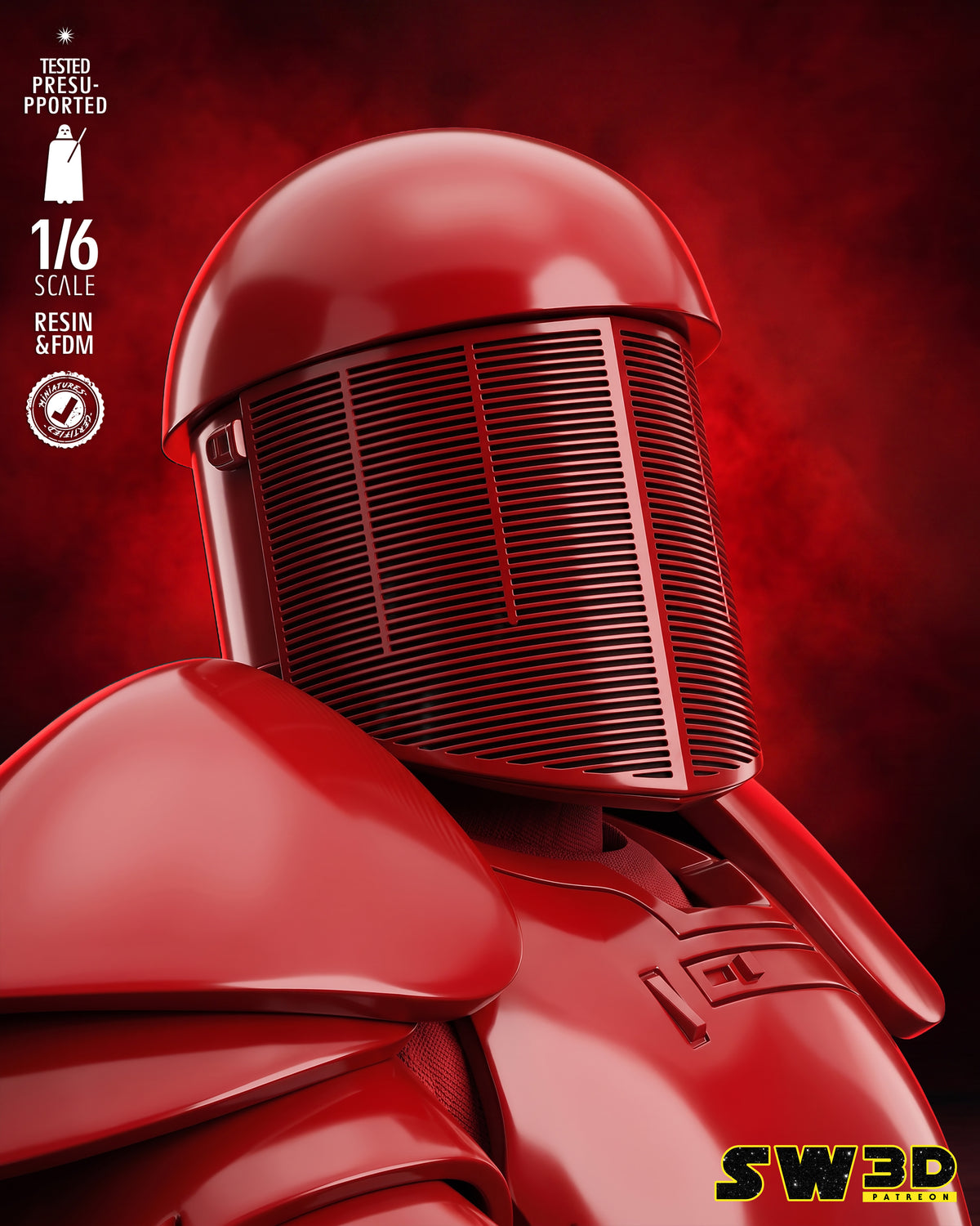 Praetorian Guard Sculpture (75mm to 500mm) - Unassembled/Unpainted/3D Print