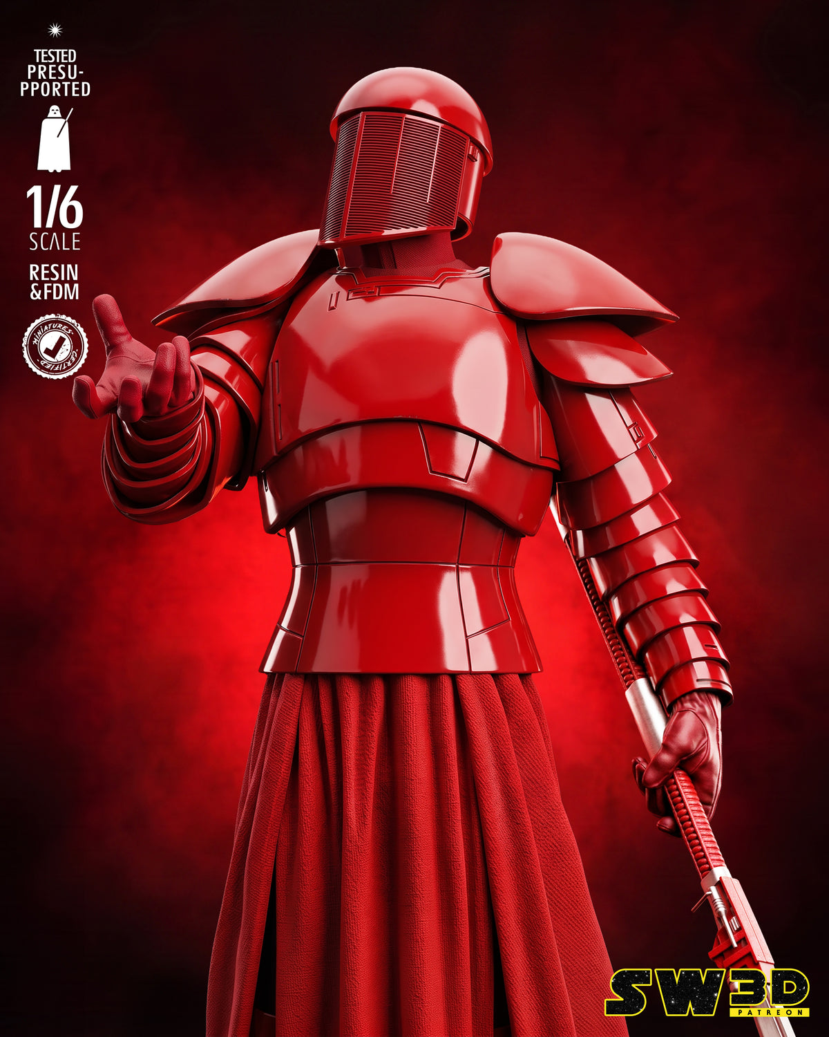 Praetorian Guard Sculpture (75mm to 500mm) - Unassembled/Unpainted/3D Print