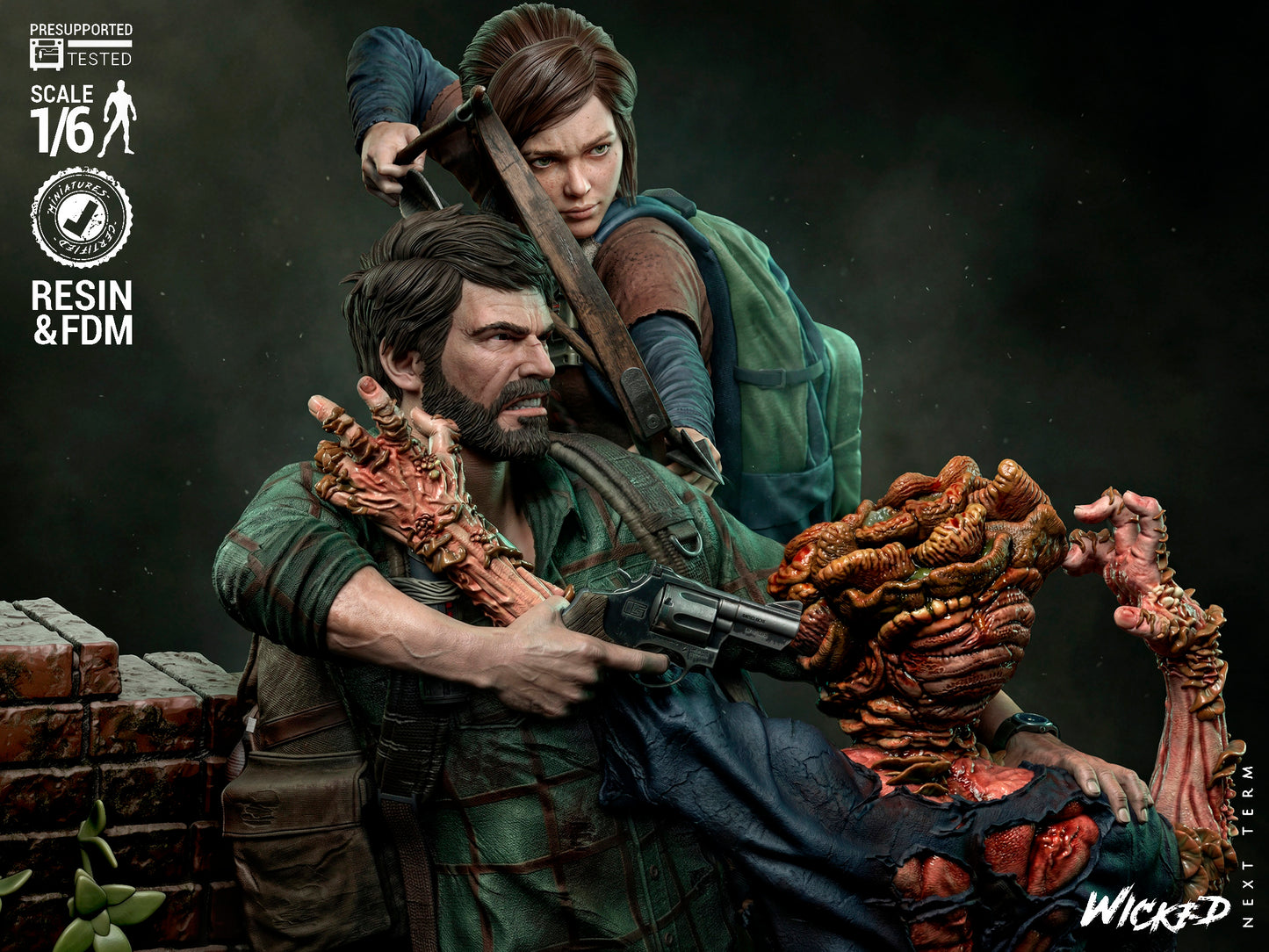 Last of Us Diorama (75mm to 500mm) - Unassembled/Unpainted/3D Print