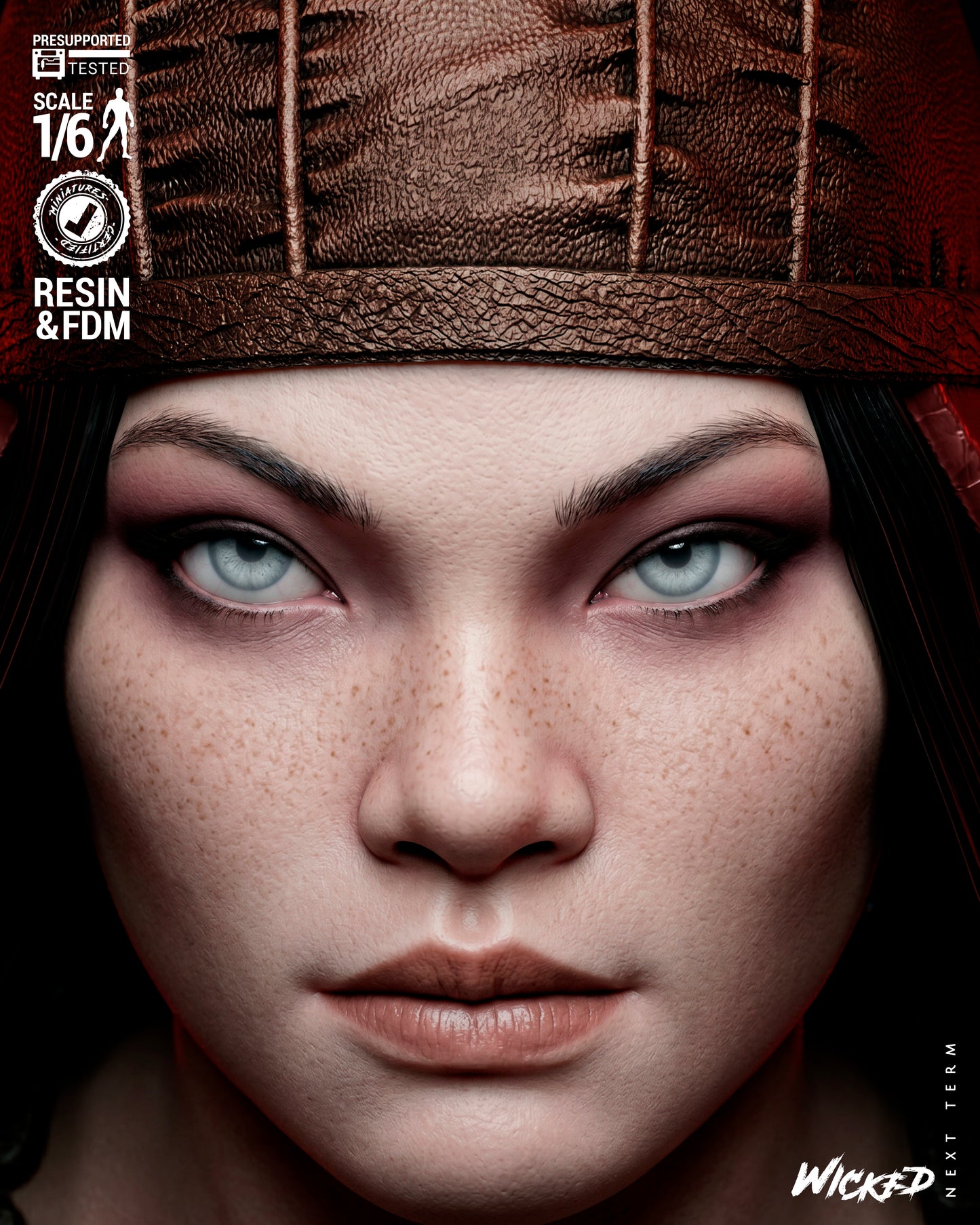 Lady Deathstrike Sculpture(75mm to 500mm) - Unassembled/Unpainted/3D Print