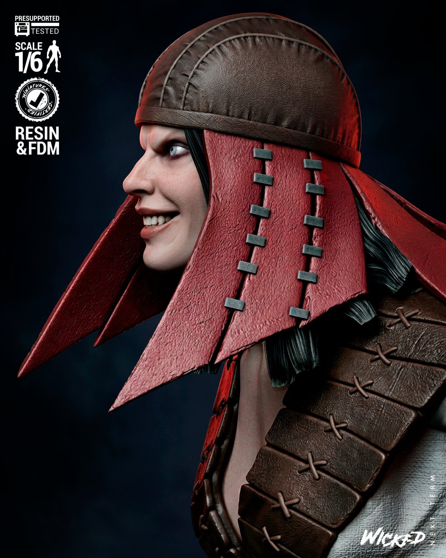 Lady Deathstrike Sculpture(75mm to 500mm) - Unassembled/Unpainted/3D Print