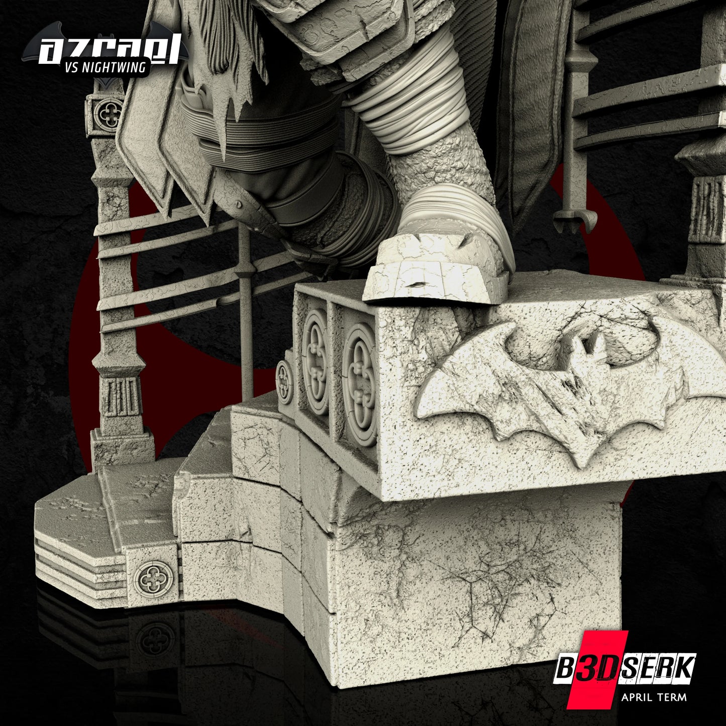 Azrael Sculpt - DC Universe - by B3Dserk Studion - Tabletop RPG Miniature - Roleplaying 3D Printed Fantasy Mini