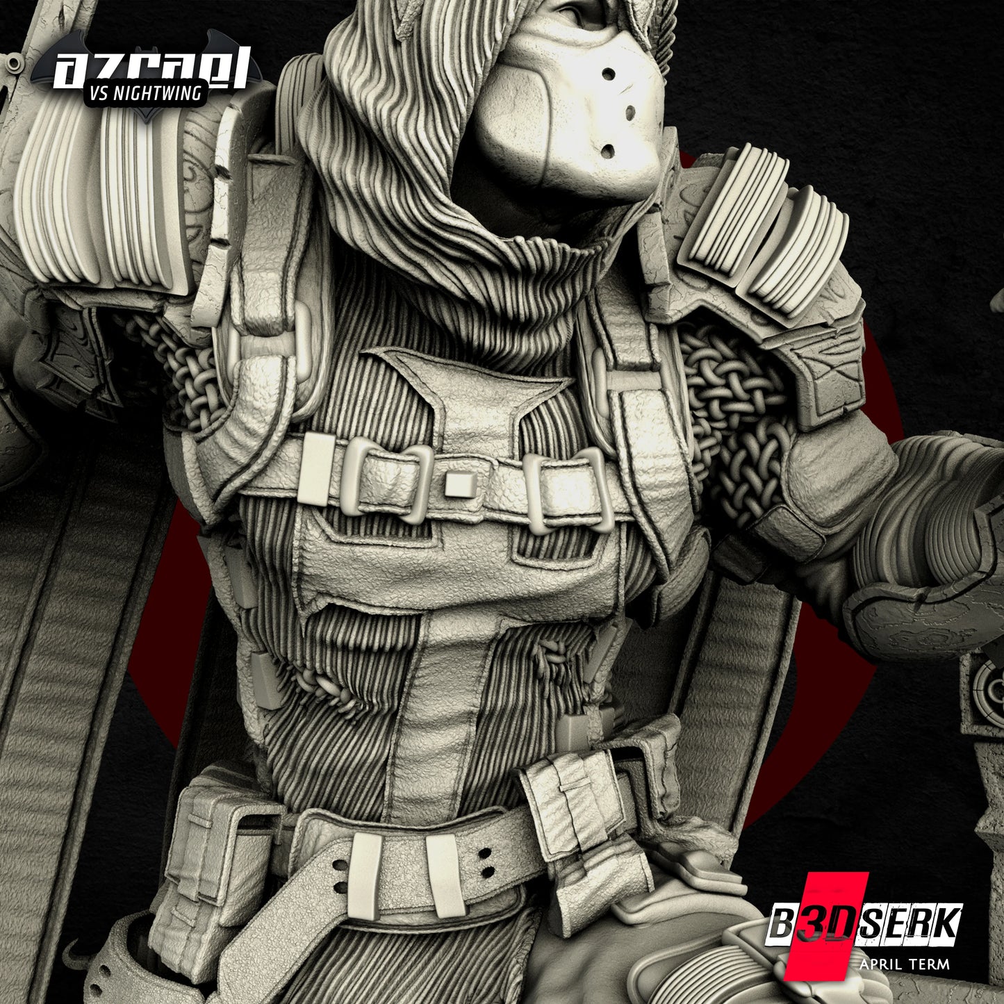 Azrael Sculpt - DC Universe - by B3Dserk Studion - Tabletop RPG Miniature - Roleplaying 3D Printed Fantasy Mini