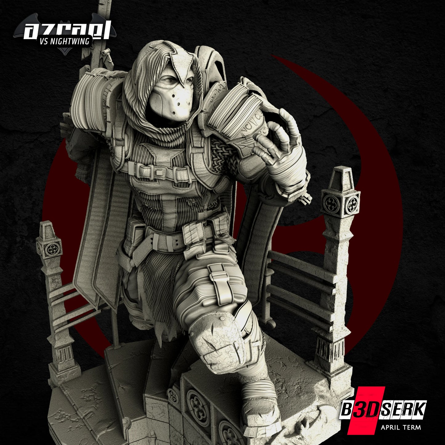 Azrael Sculpt - DC Universe - by B3Dserk Studion - Tabletop RPG Miniature - Roleplaying 3D Printed Fantasy Mini