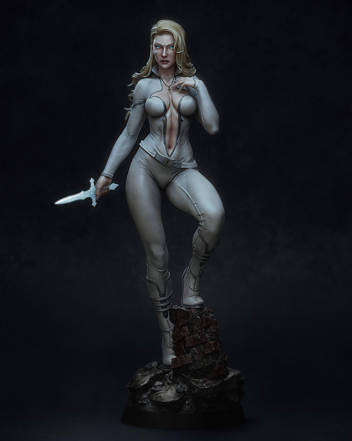 Cloak and Dagger Sculpture (75mm to 500mm) - Unassembled/Unpainted/3D Print