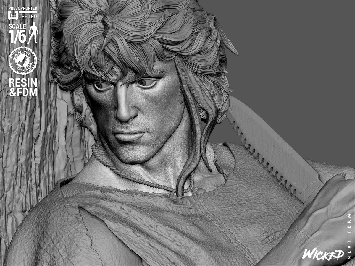 First Blood Diorama (75mm to 500mm) - Unassembled/Unpainted/3D Print