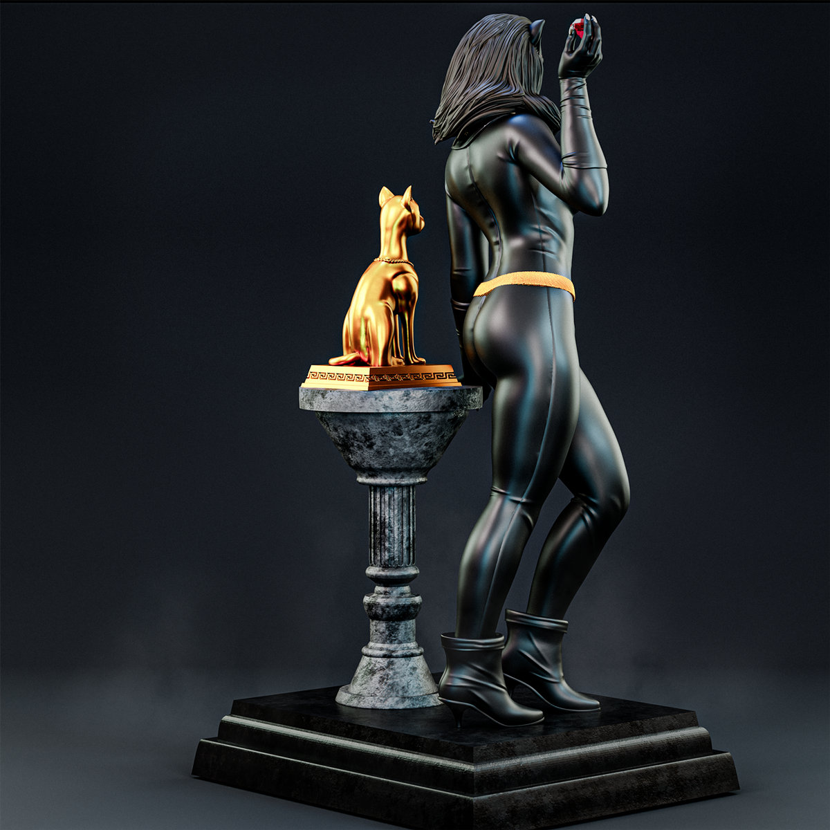 Julie Newmar Catwoman (75mm to 500mm) - Unassembled/Unpainted/3D Print