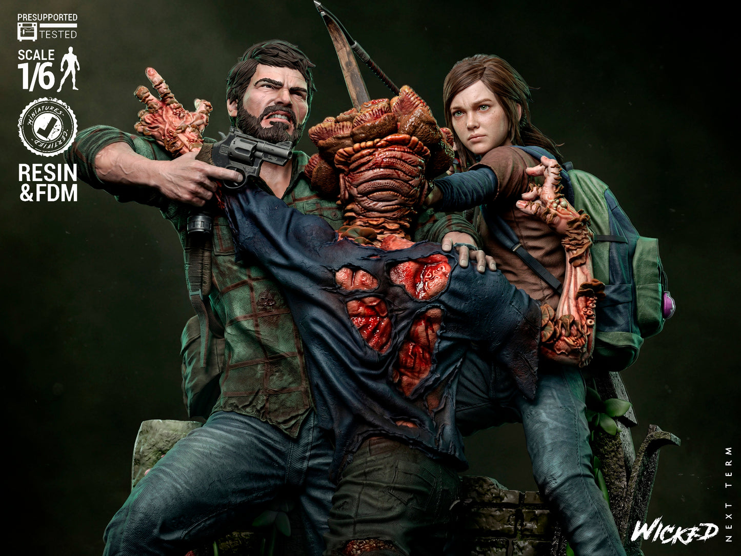 Last of Us Diorama (75mm to 500mm) - Unassembled/Unpainted/3D Print