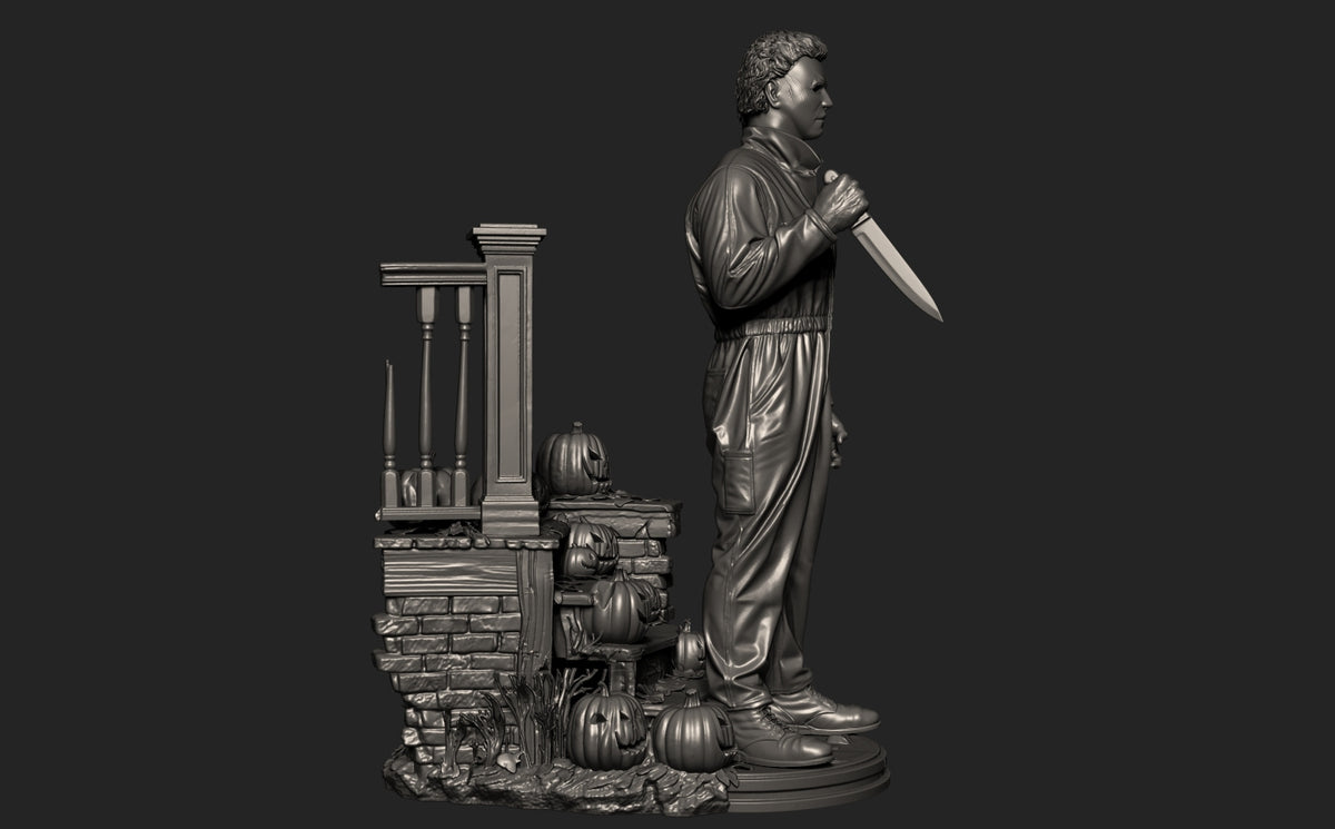 Michael Myers Sculpture(75mm to 500mm) - Unassembled/Unpainted/3D Print
