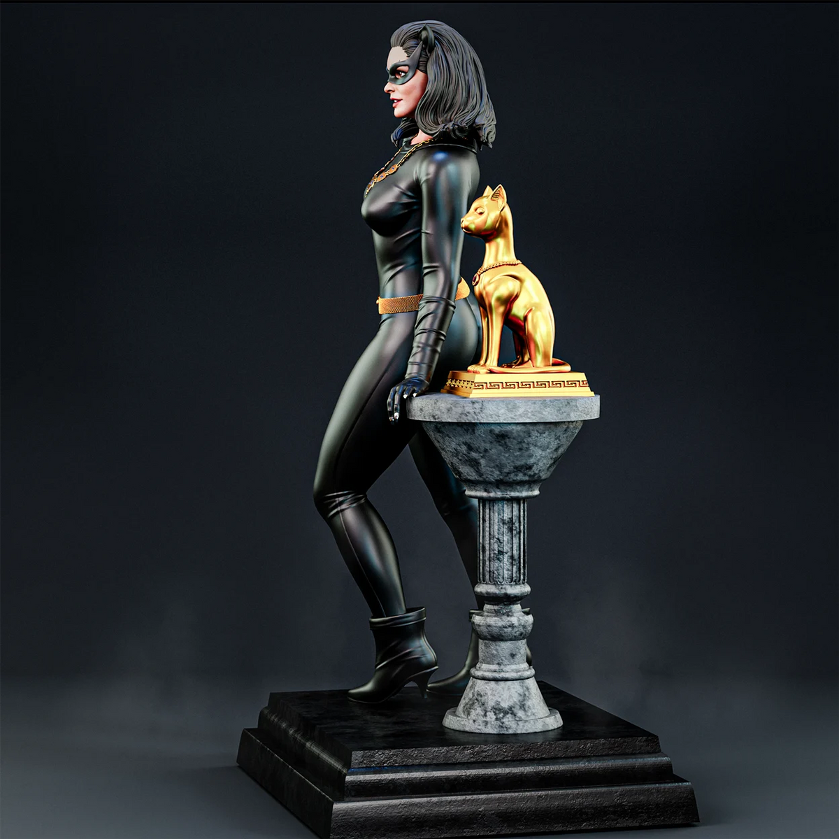 Julie Newmar Catwoman (75mm to 500mm) - Unassembled/Unpainted/3D Print