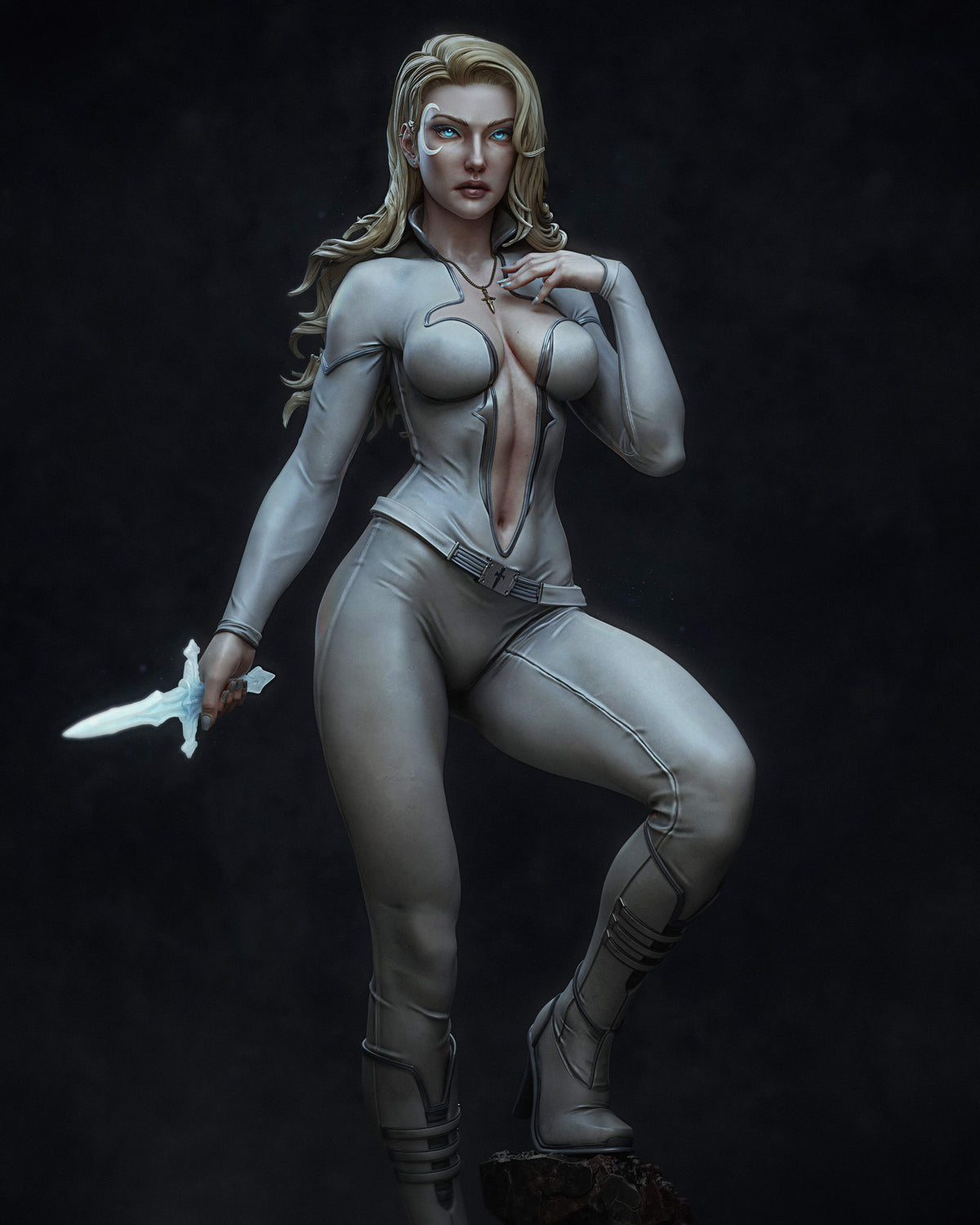 Cloak and Dagger Sculpture (75mm to 500mm) - Unassembled/Unpainted/3D Print