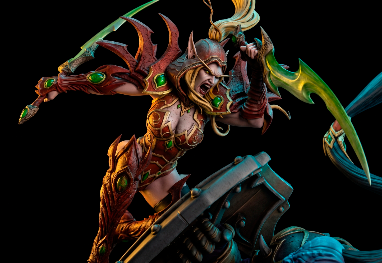 VINDICATOR MARAAD VS VALEERA SANGUINAR Diorama(75mm to 500mm) - Unassembled/Unpainted/3D Print