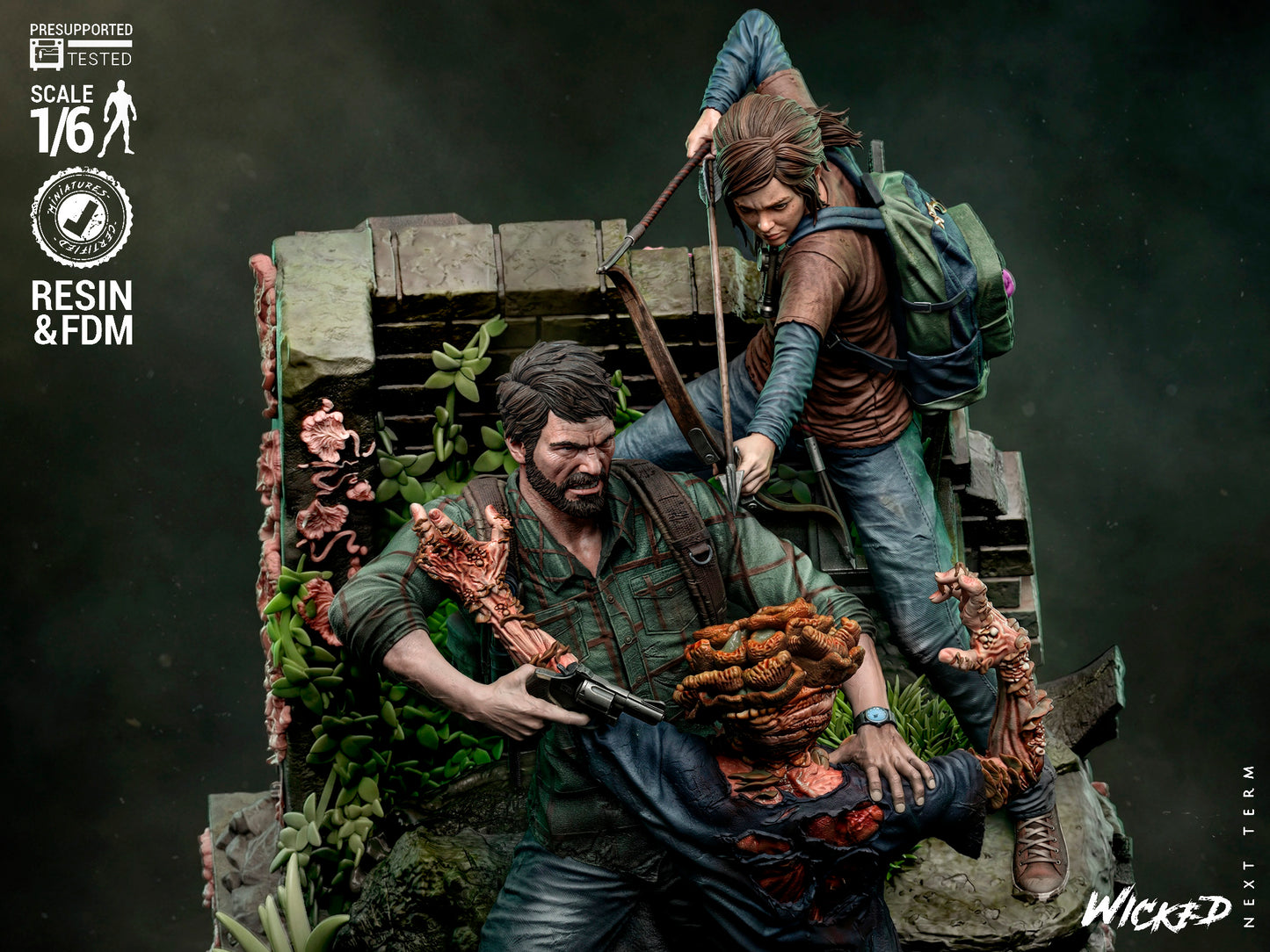 Last of Us Diorama (75mm to 500mm) - Unassembled/Unpainted/3D Print