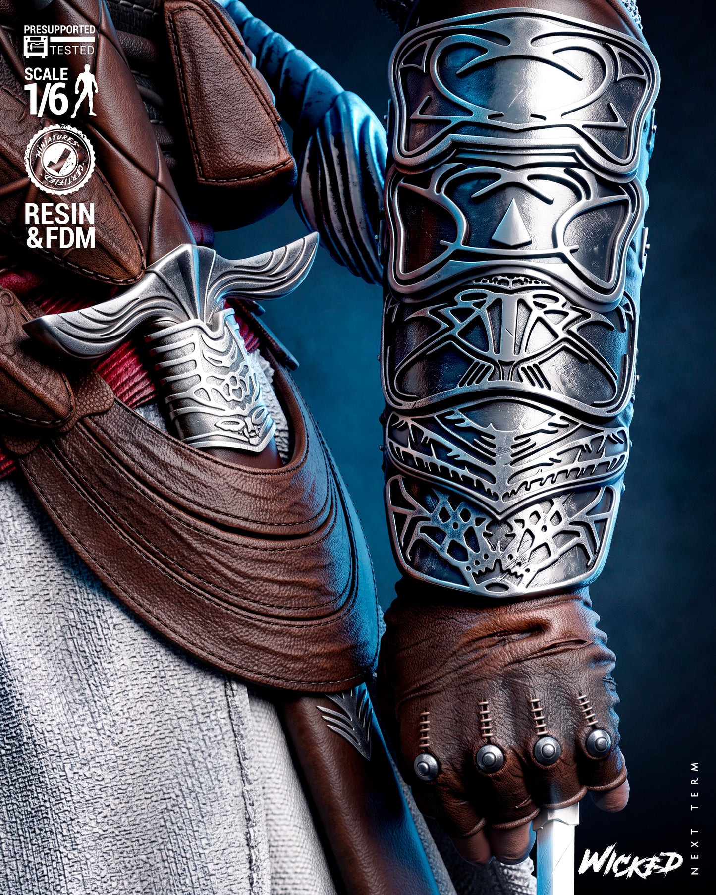 Altaïr Ibn-La’Ahad Sculpture (75mm to 500mm) - Assassins Creed -Unassembled/Unpainted/3D Print