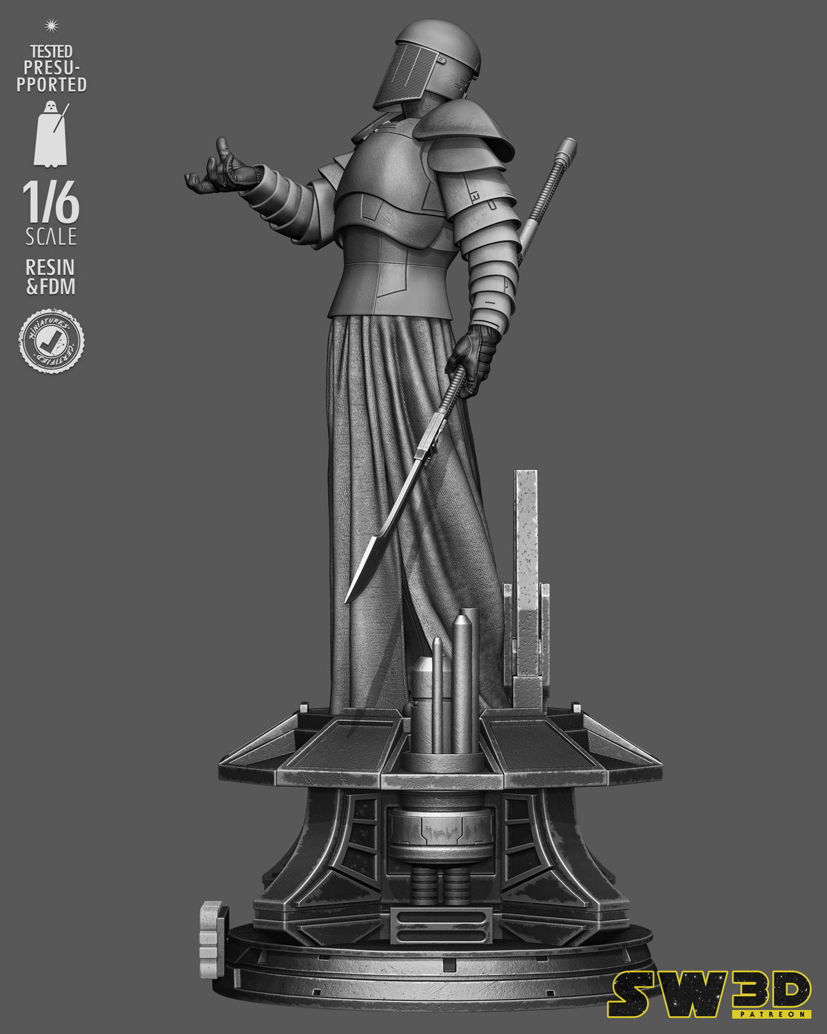 Praetorian Guard Sculpture (75mm to 500mm) - Unassembled/Unpainted/3D Print