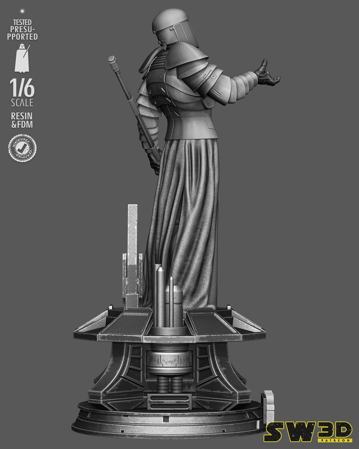 Praetorian Guard Sculpture (75mm to 500mm) - Unassembled/Unpainted/3D Print