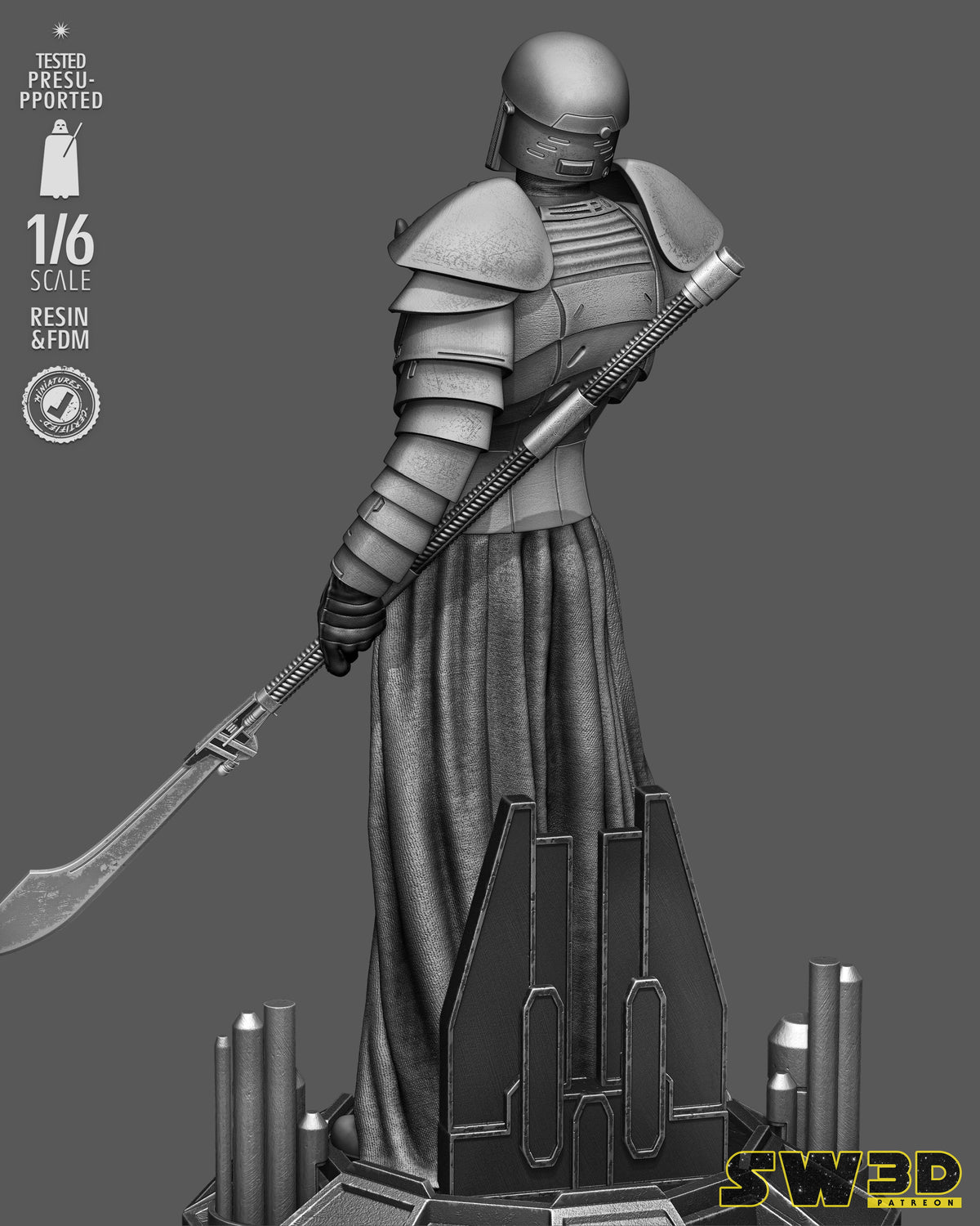 Praetorian Guard Sculpture (75mm to 500mm) - Unassembled/Unpainted/3D Print