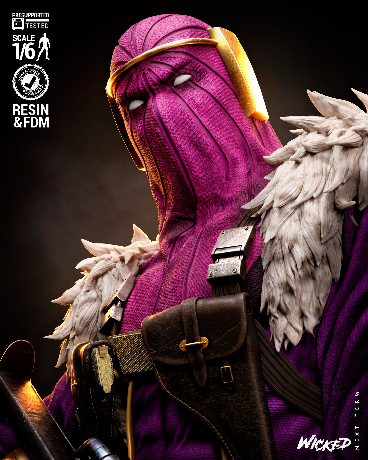 Baron Zemo Sculpture (75mm to 500mm) - Unassembled/Unpainted/3D Print