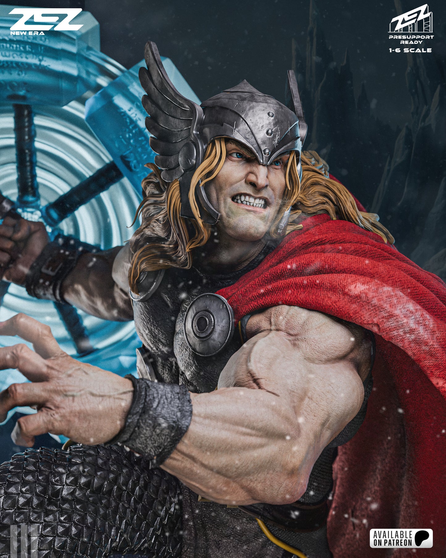 Thor Sculpture (75mm to 500mm) - Unassembled/Unpainted/3D Print