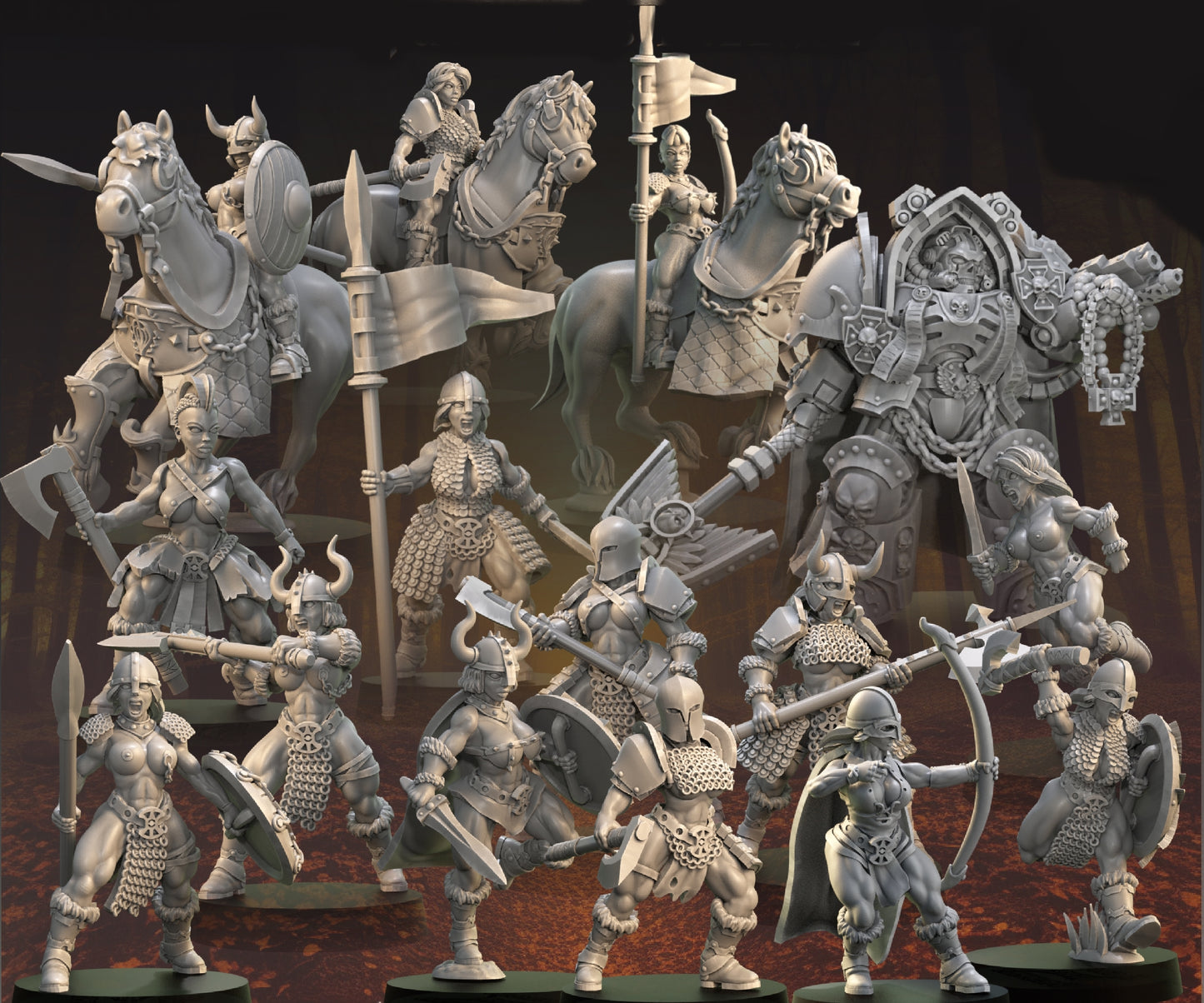 Hot Barbarians (x15) - TTRPG - Wargaming - Dungeons and Dragons