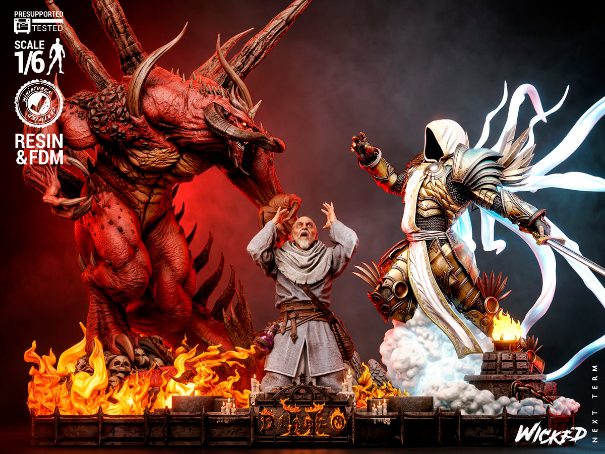 DIABLO II Diorama(75mm to 500mm) - Unassembled/Unpainted/3D Print