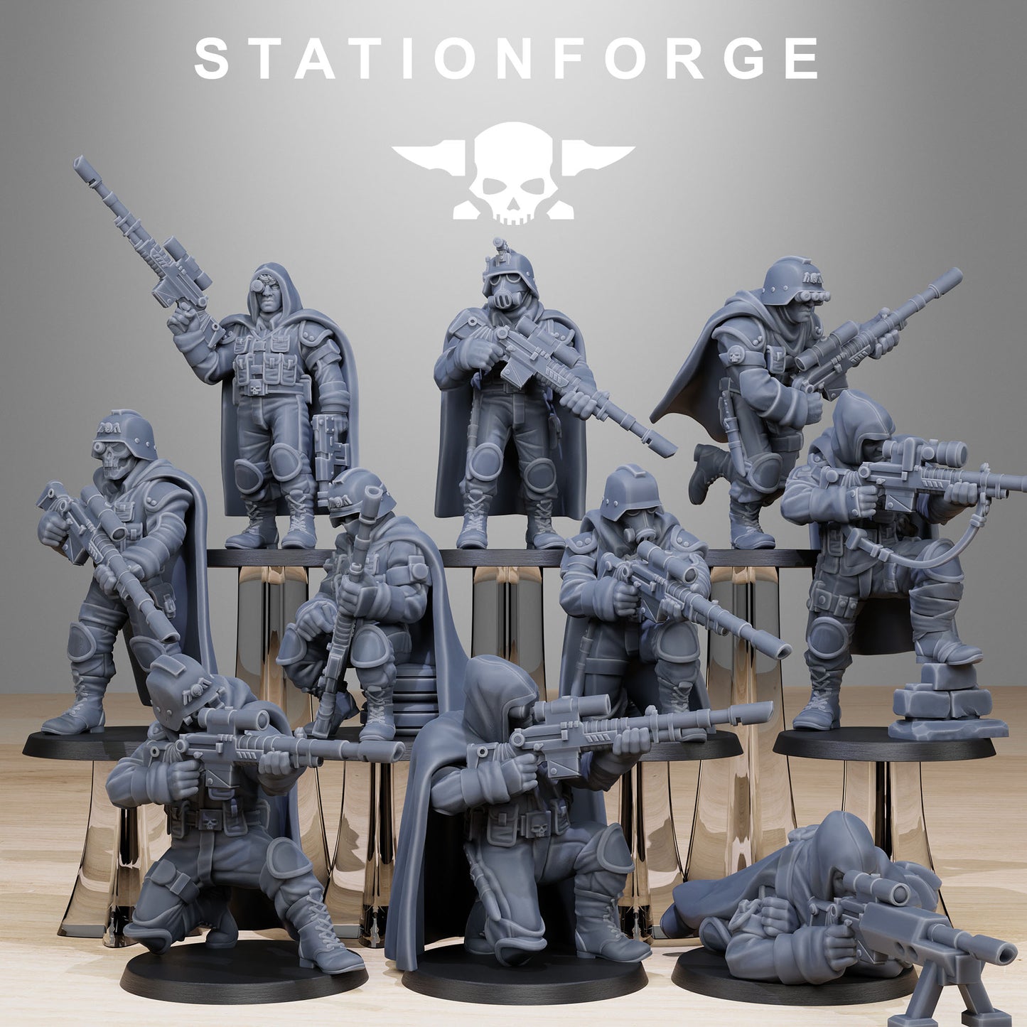 GrimGuard Snipers (x10) TTRPG - Wargaming - Grimdark