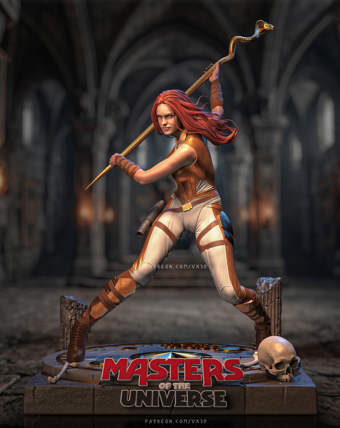 Teela Sculpture (75mm to 500mm) - Unassembled/Unpainted/3D Print