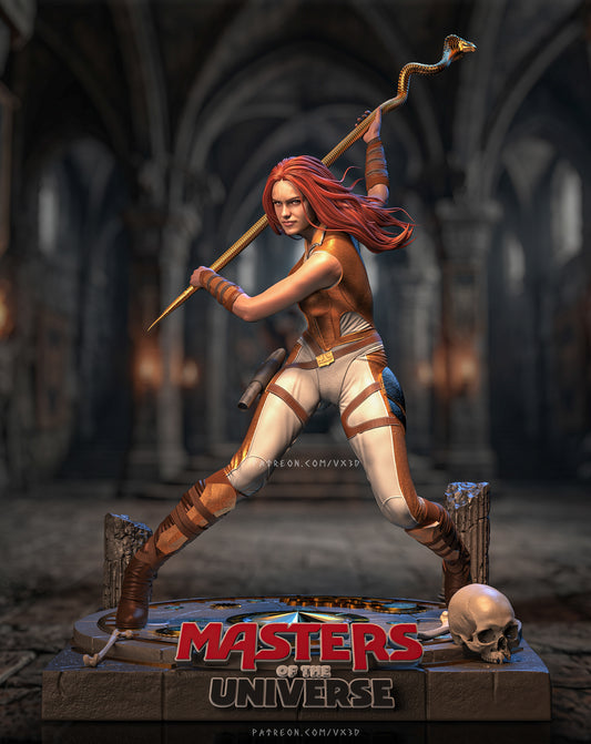 Teela Sculpture (75mm to 500mm) - Unassembled/Unpainted/3D Print