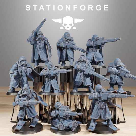 GrimGuard Frostwatch Marksmen (x10) - TTRPG - Wargaming - Grimdark