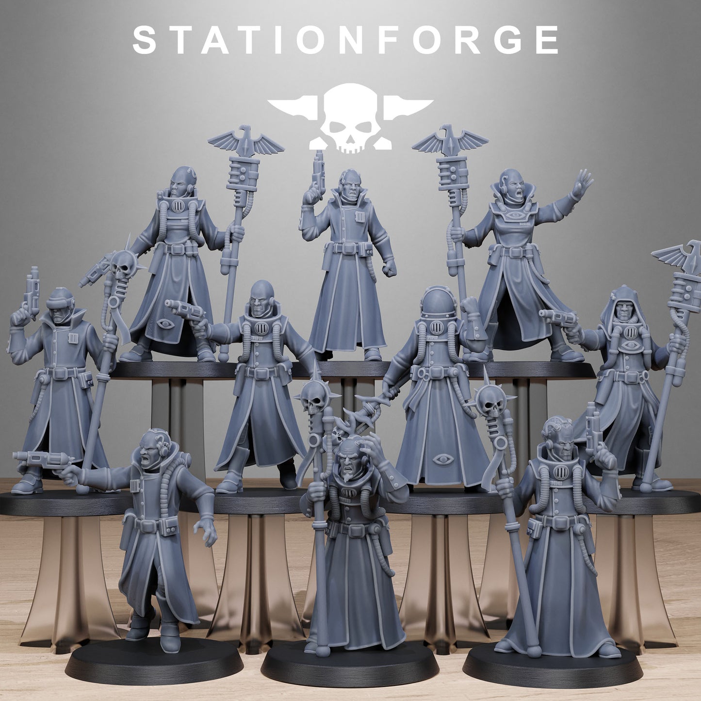 GrimCorp Seers (x10) - TTRPG - Wargaming - Grimdark