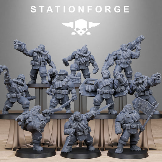 GrimGuard Jungle Fighter Mutants (x10) - TTRPG - Wargaming - Grimdark
