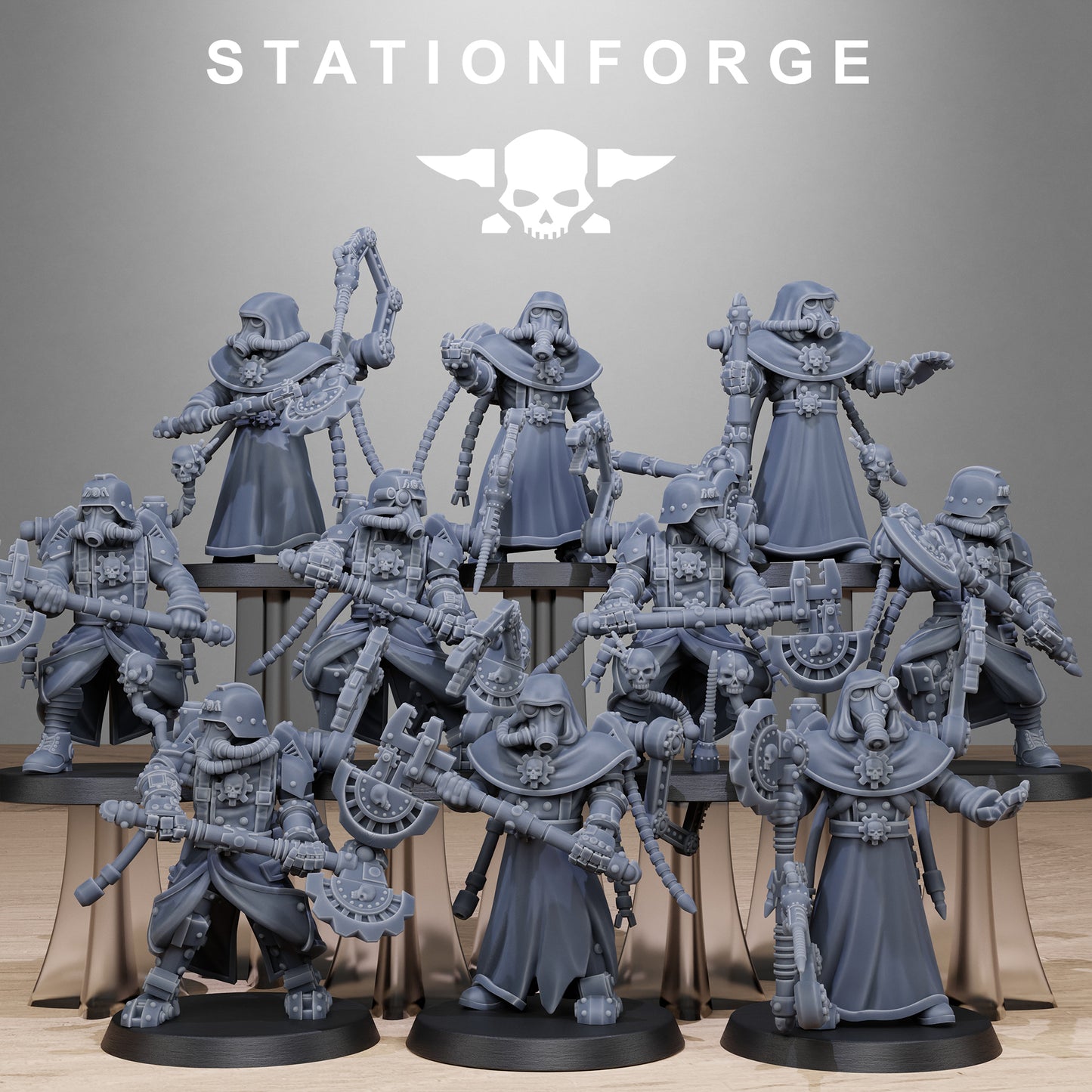 GrimGuard Tech Engineers (x10)- TTRPG - Wargaming - Grimdark