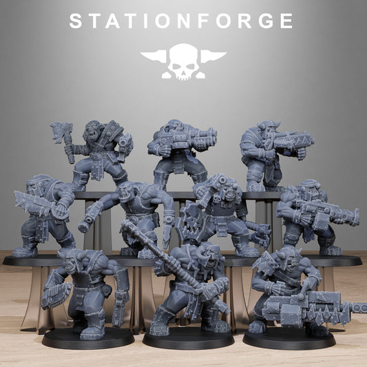 Orkaz Bros Infantry (x10) - TTRPG - Wargaming - Grimdark