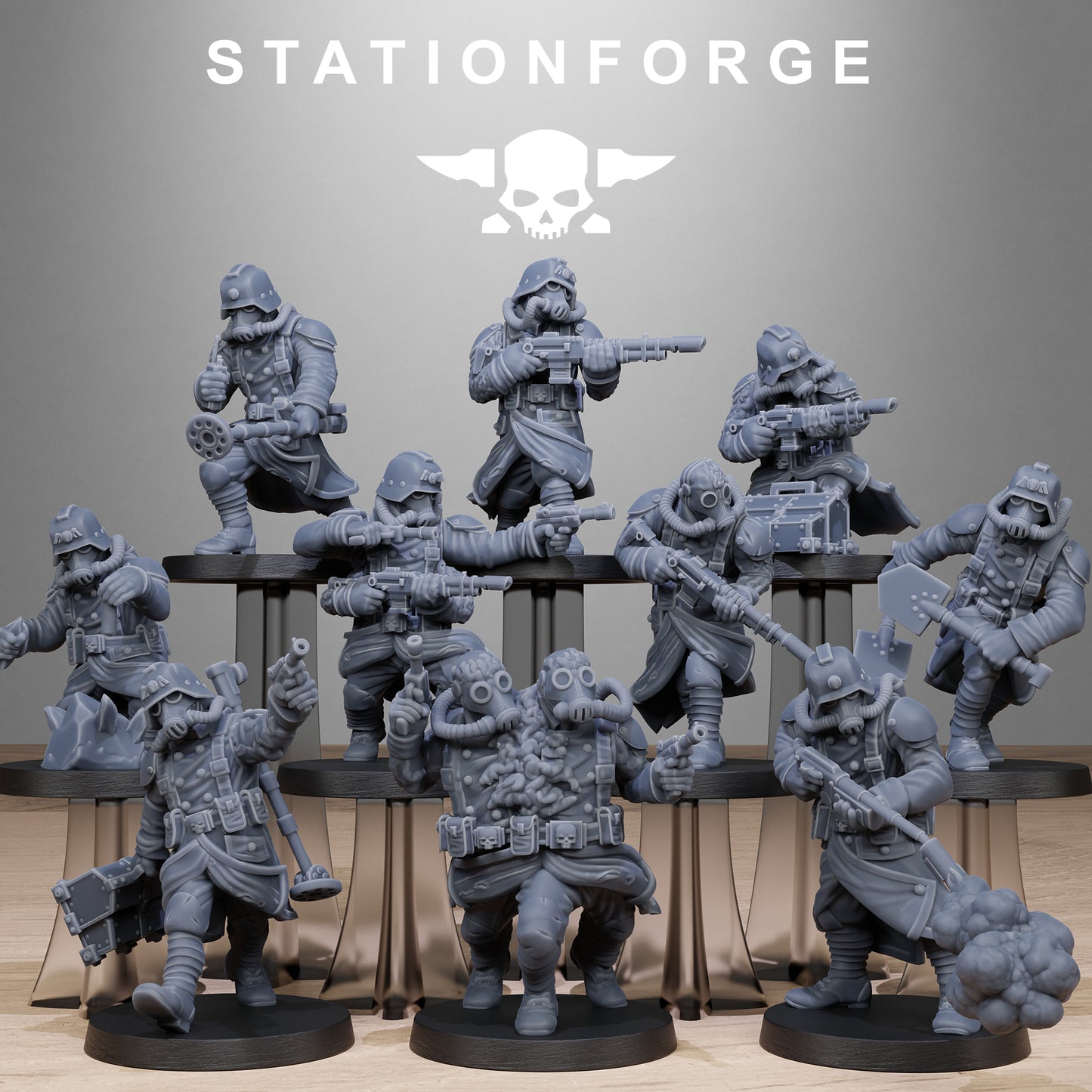 GrimGuard Radioactive Mutants (x10) - TTRPG - Wargaming - Grimdark