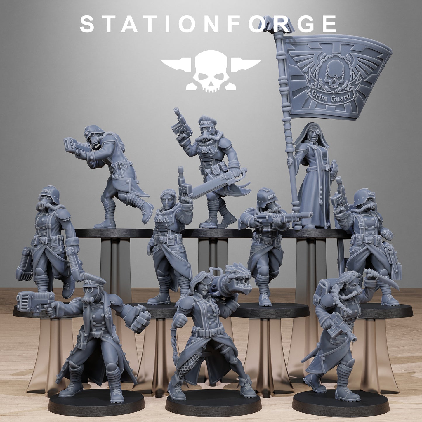 GrimGuard Sisters (x10) - TTRPG - Wargaming - Grimdark