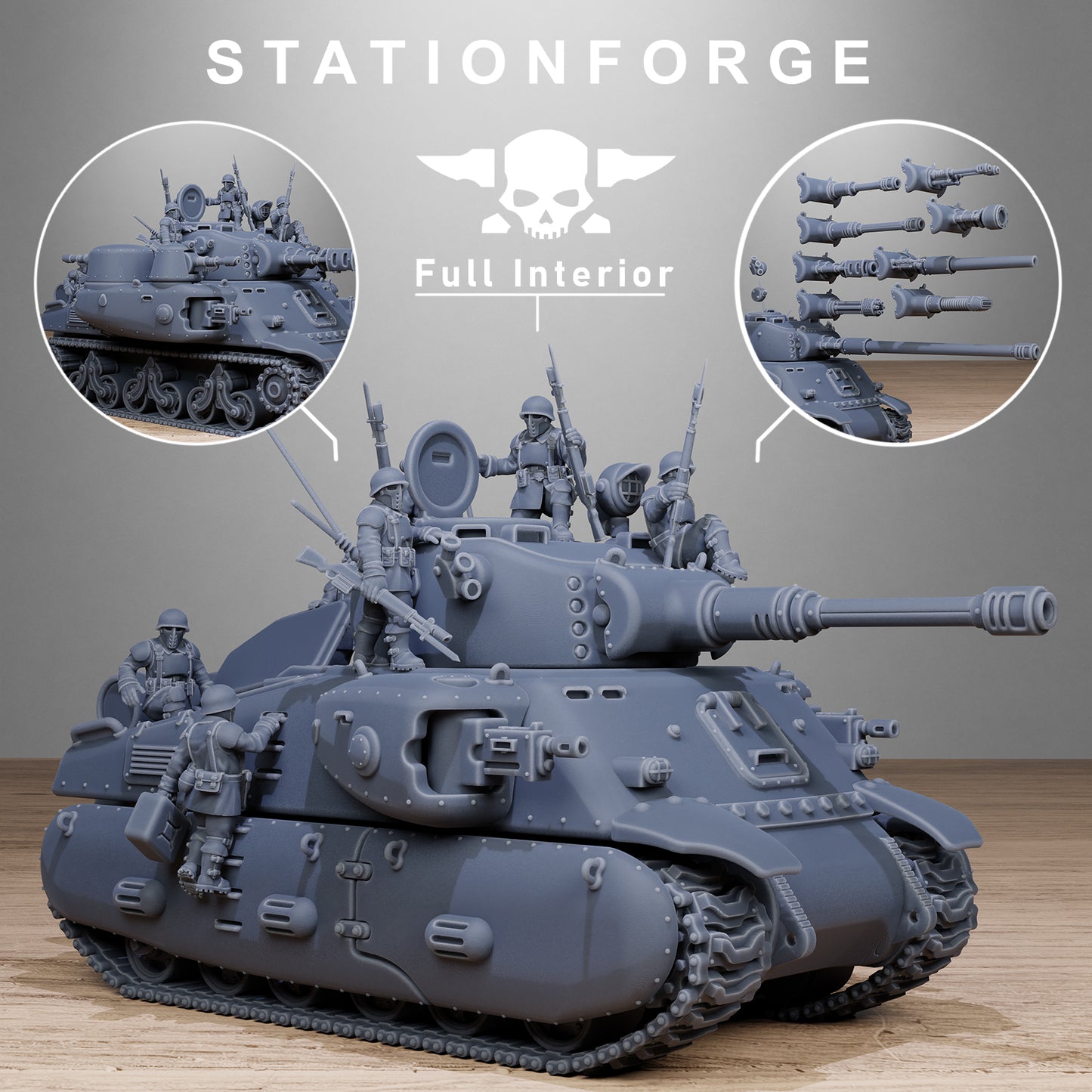 FreeGuard Battle Tank - TTRPG - Wargaming - Grimdark