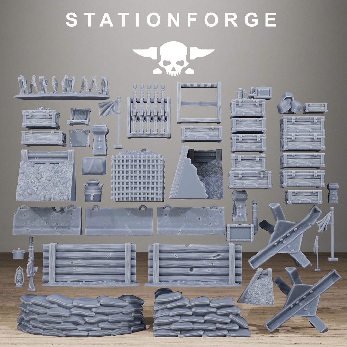 GrimGuard War Terrain Bits - Scatter Terrain - TTRPG - Wargaming - Grimdark