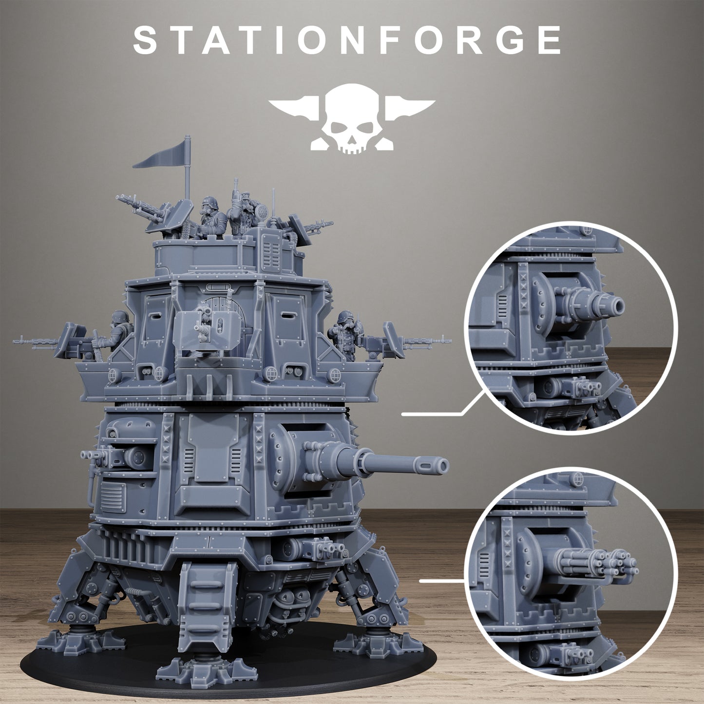 GrimGuard Tower Tank - TTRPG - Wargaming - Grimdark