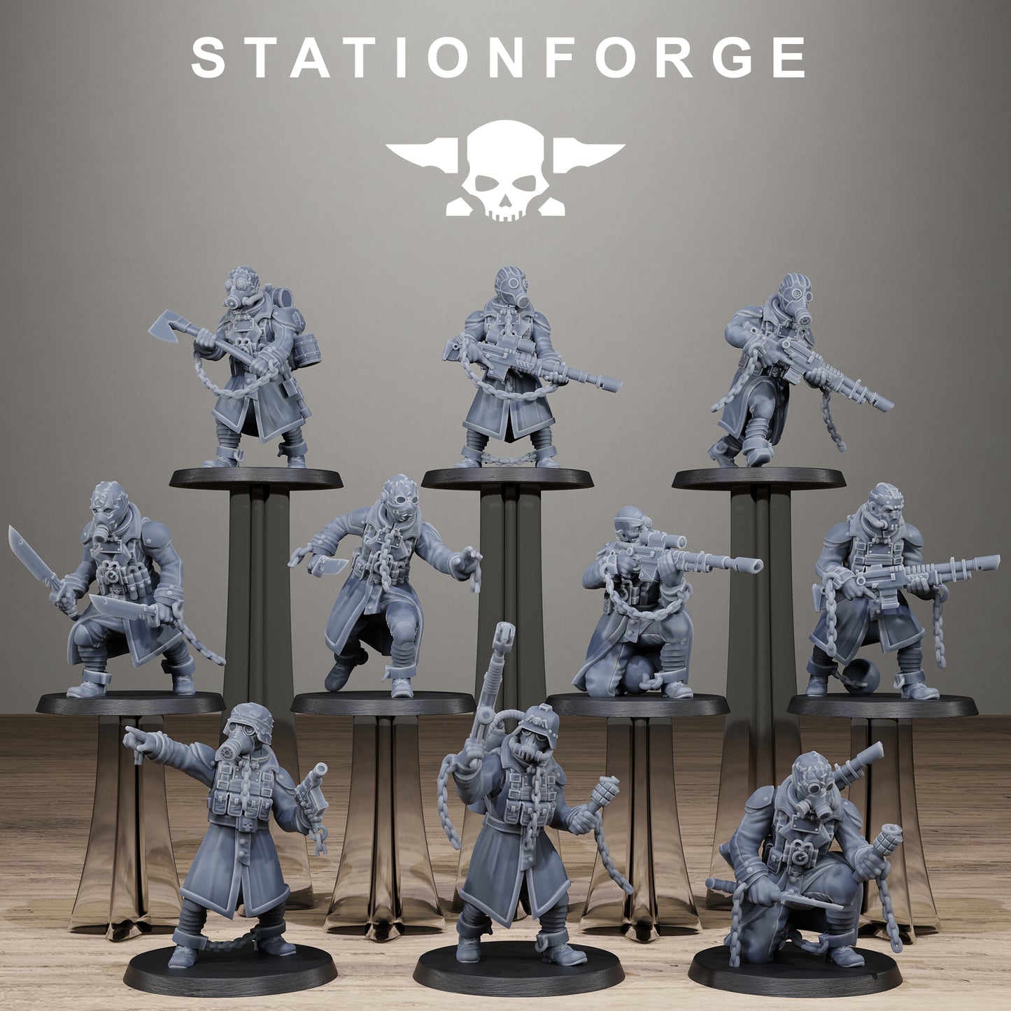 GrimGuard Prisoners (x10) - TTRPG - Wargaming - Grimdark