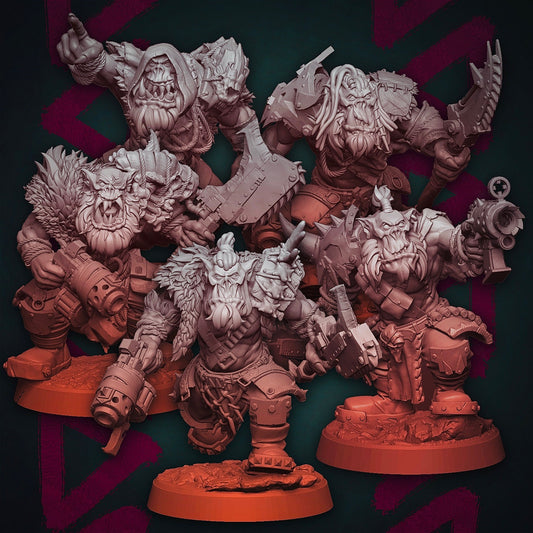 Orkaz Monster Hunters (x5) TTRPG - Wargaming - Grimdark
