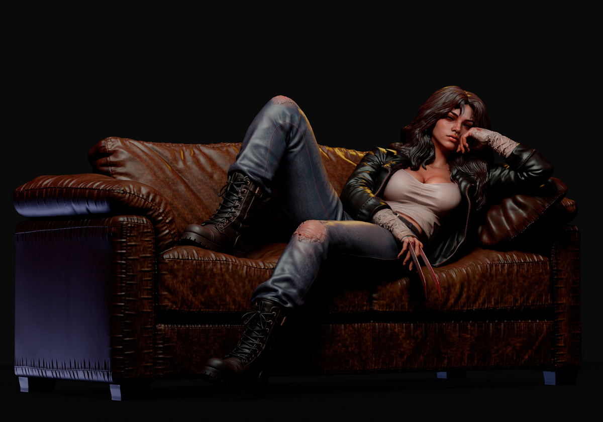 X23 Sculpture (75mm to 500mm) - Unassembled/Unpainted/3D Print