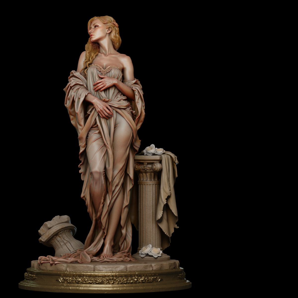 Aphrodite Sculpture (75mm to 500mm) - Unassembled/Unpainted/3D Print
