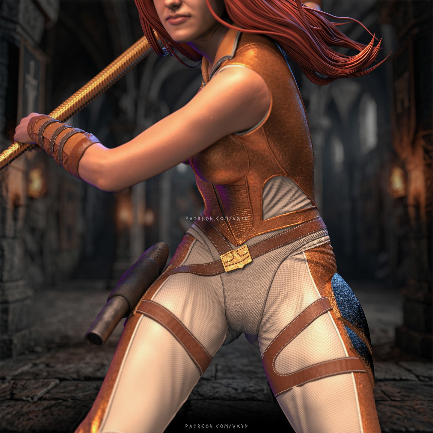 Teela Sculpture (75mm to 500mm) - Unassembled/Unpainted/3D Print