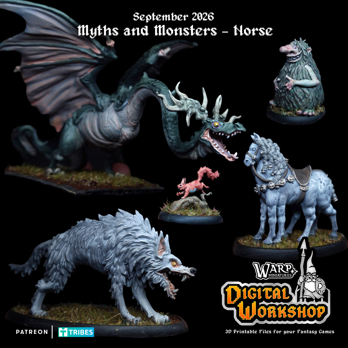 Myths and Monsters: Norse (x5) - TTRPG - Wargaming - Dungeons and Dragons
