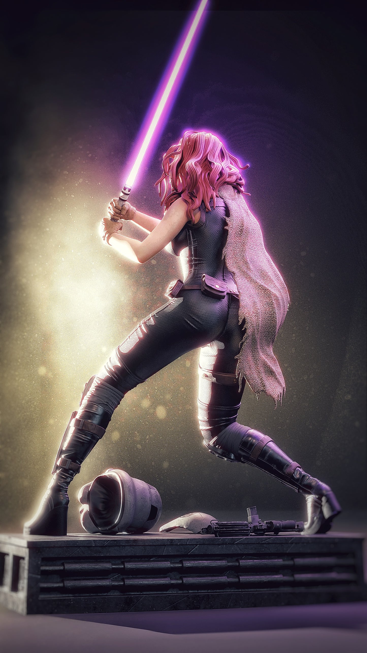 Mara Jade Sculpture (75mm to 500mm) - Unassembled/Unpainted/3D Print