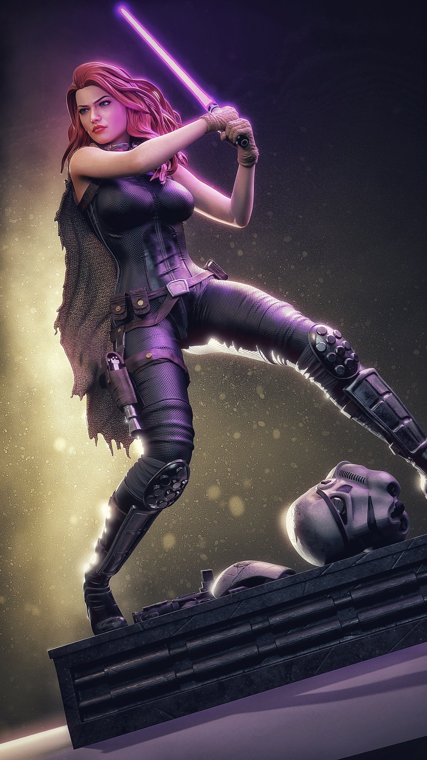 Mara Jade Sculpture (75mm to 500mm) - Unassembled/Unpainted/3D Print