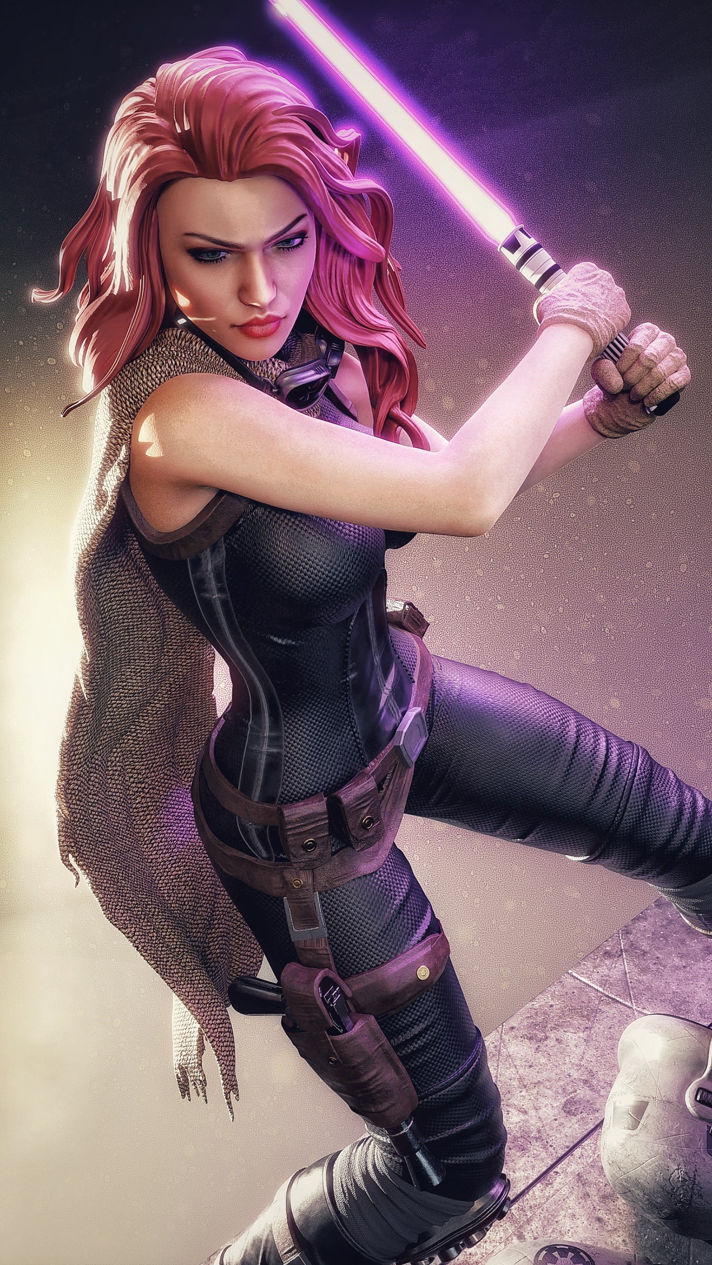 Mara Jade Sculpture (75mm to 500mm) - Unassembled/Unpainted/3D Print