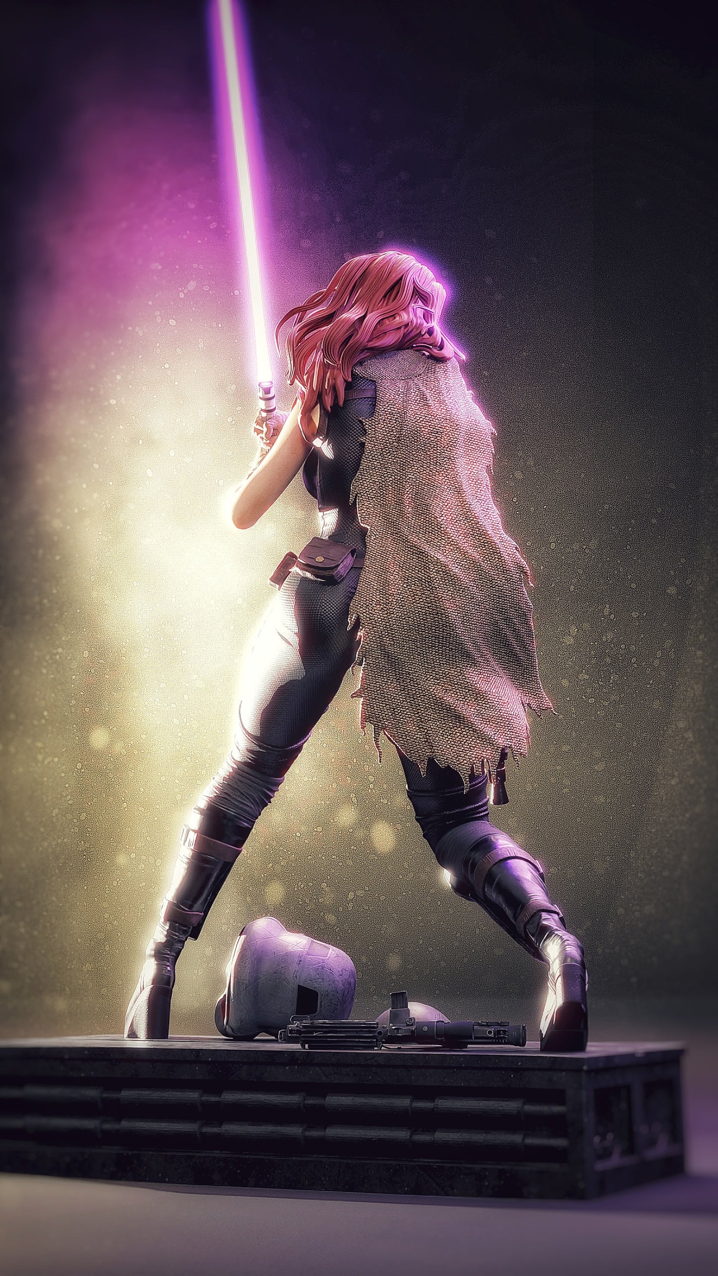 Mara Jade Sculpture (75mm to 500mm) - Unassembled/Unpainted/3D Print