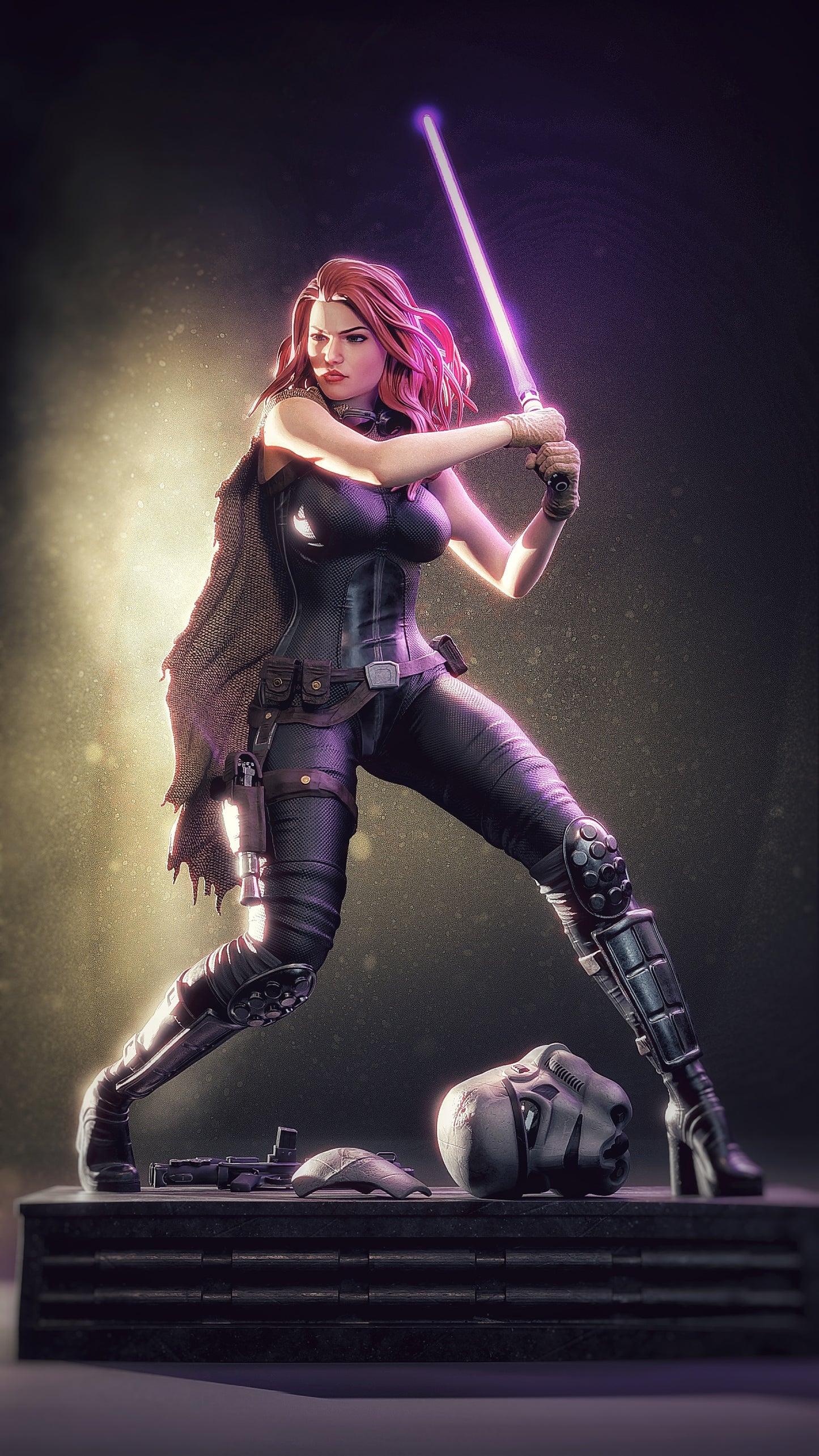 Mara Jade Sculpture (75mm to 500mm) - Unassembled/Unpainted/3D Print